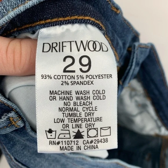 DRIFTWOOD Colette In Canary Jeans Embroidered Boho